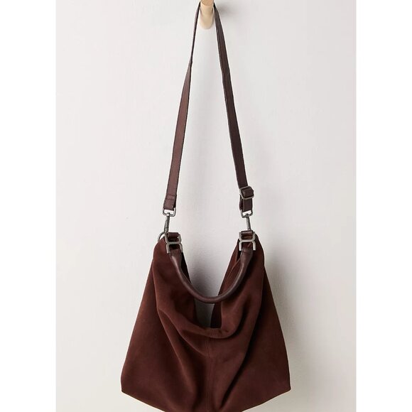 Suzie Suede Slouch Tote Color: Espresso - Picture 2 of 5
